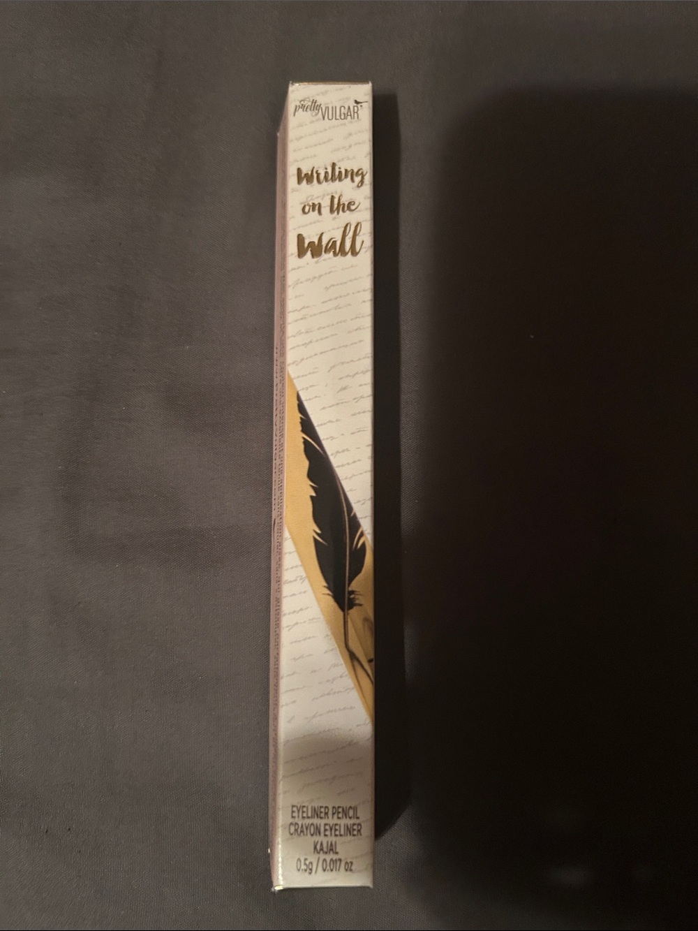 Pretty Vulgar Eyeliner Pencil in Black & Gold Packaging - Blank Page